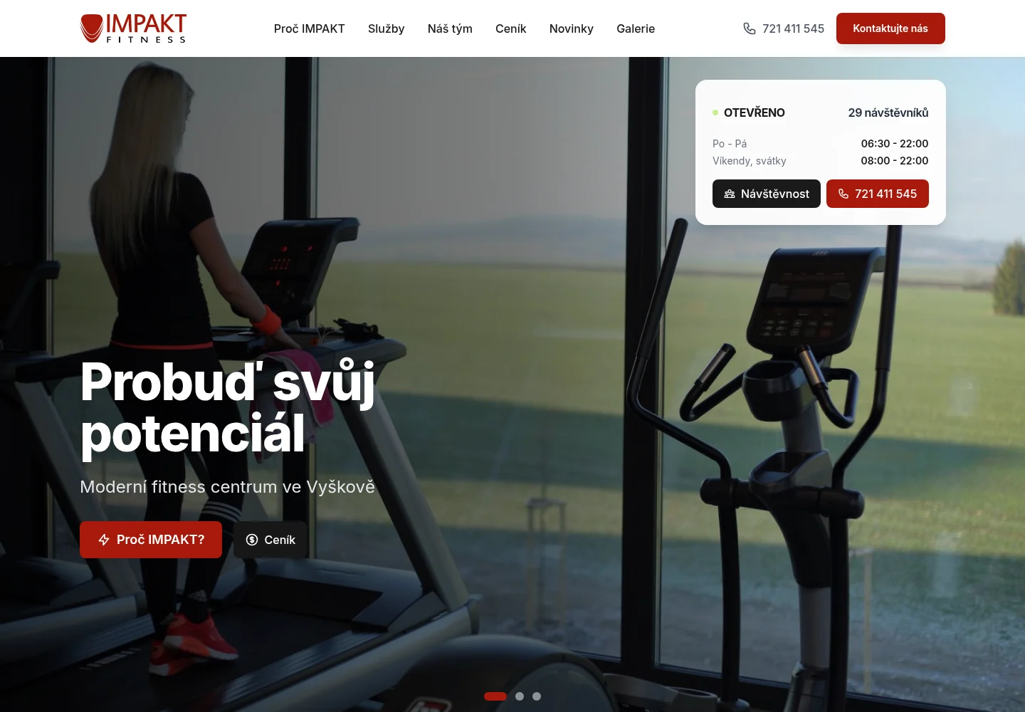Prohlédnout projekt IMPAKT FITNESS